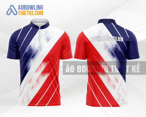 Mẫu áo chơi bowling Học viện Y Dược học cổ truyền Việt Nam màu đỏ thiết kế BL92