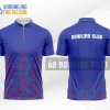 Mẫu đặt đồng phục bowling Long An màu xanh tím than thiết kế BL40