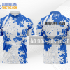 Mẫu quần áo thể thao bowling Gia Lai màu xanh nước biển thiết kế BL22