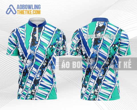 Mẫu quần áo thể thao bowling Ninh Bình màu xanh ngọc thiết kế BL43